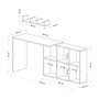 Hanah Home Mesa de Estudio Blake Roble 74x145x45 cm